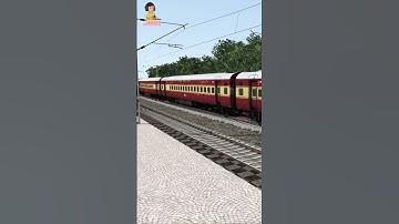 RAJDHANI EXPRESS - Loop Line Crossing | train videos | train game | ATG #shorts #atgtrain