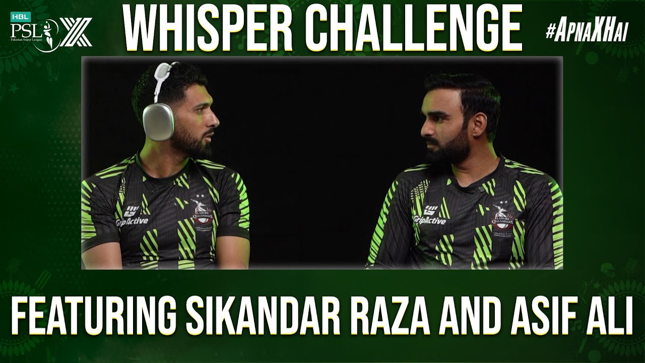 𝑺𝒖𝒔𝒉𝒔𝒉𝒉𝒉... Whisper Challenge 🤫 featuring Sikandar Raza and Asif Ali 