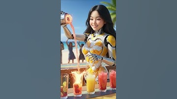 his AI Robot makes smoothies... differently 😳 #shorts
