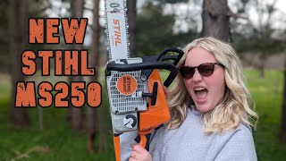How to: Start a Stihl MS250 Chainsaw