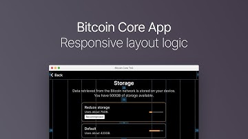 Bitcoin core app, responsive layout logic