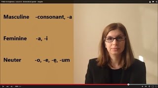 Polish for beginners. Lesson 8. On, ona, ono: grammatical gender - singular