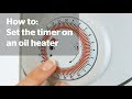 How to set the timer on your oil heater  noel leeming