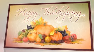 Animated Thanksgiving Card Template - Thanksgiving Card