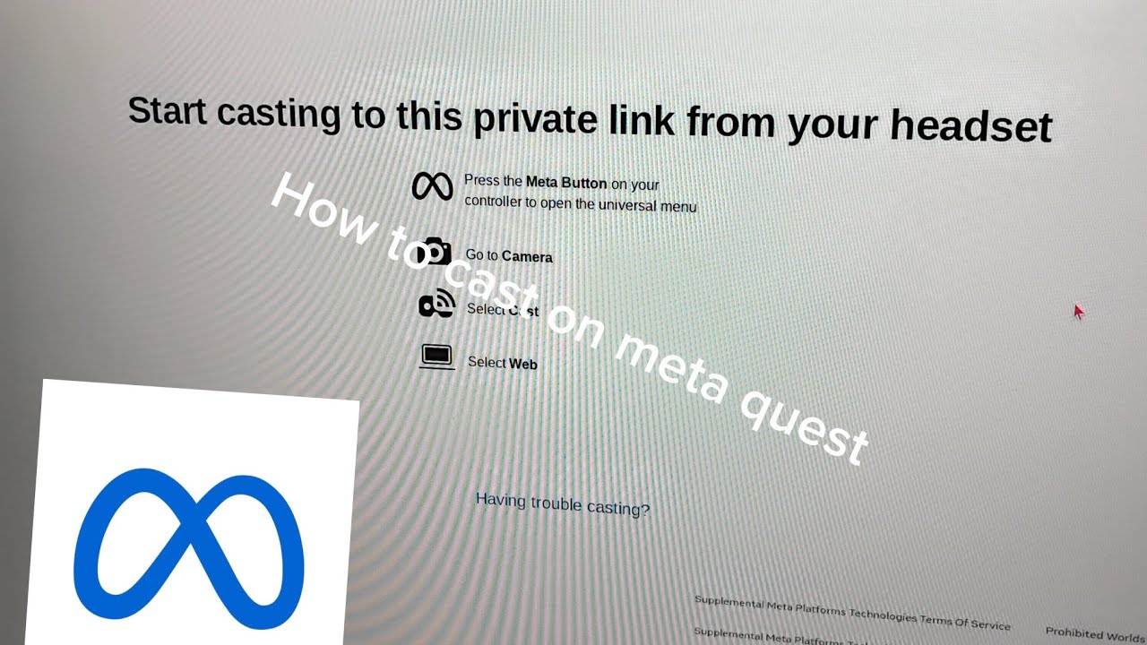 How to cast your meta quest on developer menu - YouTube