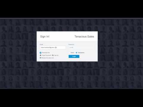 How to Login as Sales Person in Tenacious Sales CRM