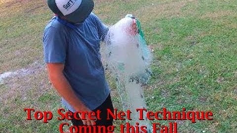 Top Secret Cast Net Technique (TRUE one handed throw)