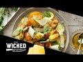 Summer Carpaccio with Stuffed Squash Blossoms | The Wicked Kitchen