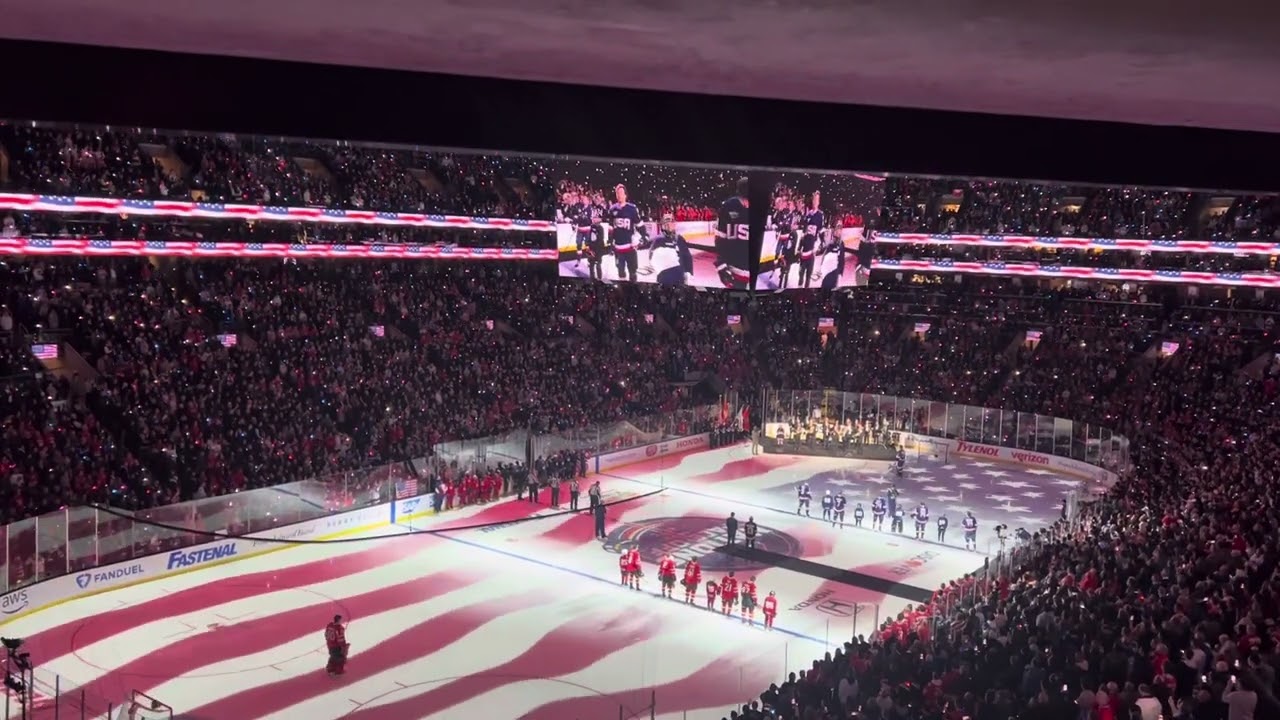 4 NATIONS FACE-OFF USA V CANADA FINAL TD GARDEN BOSTON MA 2/20/25 FULL NATIONAL ANTHEM 4K