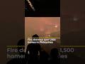 Fire destroys over 1,500 homes in Philippines | AJ #shorts