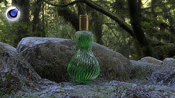 Perfume Bottle Cinema 4D Tutorials | Cinema 4D R20 Project