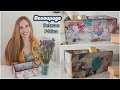 Como hacer decoupage con retazos de revistas y pátina con acetona♥ Marina Capano