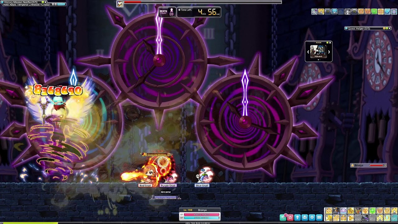 MaplestoryN - chaos von bon guide [cra] - level 190 paladin solo