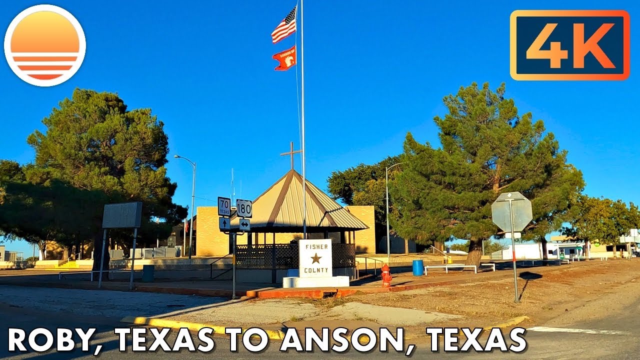 🇺🇸 [4K60] Roby, Texas to Anson, Texas! 🚘 Drive with me! YouTube
