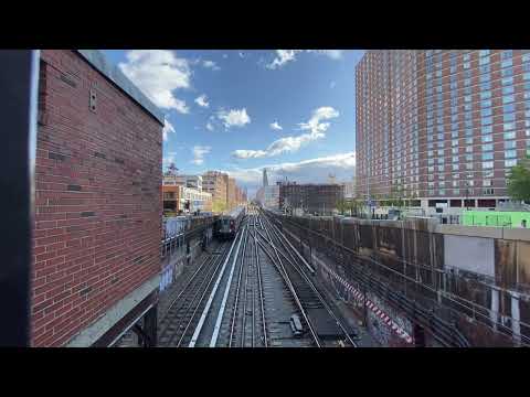 NYCT: Bronx-bound R62A (1) train transitions into the 135th Street Portal