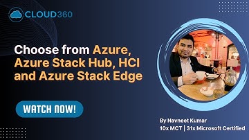 Choose from Azure, Azure Stack Hub, HCI, Azure Stack Edge