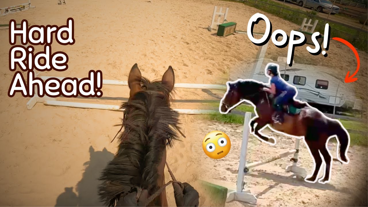 This Riding Lesson Was A STRUGGLE | GoPro Horseback Riding