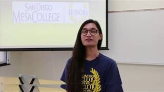 San Diego Mesa College Honors Program featuring Alain D.