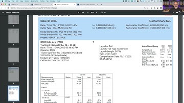 Analyzing the Fluke Networks LinkWare™ Report
