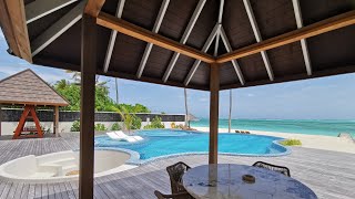Atmosphere Kanifushi Maldives, Room Residence Beach Villa With Pool, Roomtour @AllHotelReview