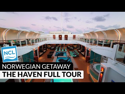 فيديو: Norwegian Getaway - The Haven