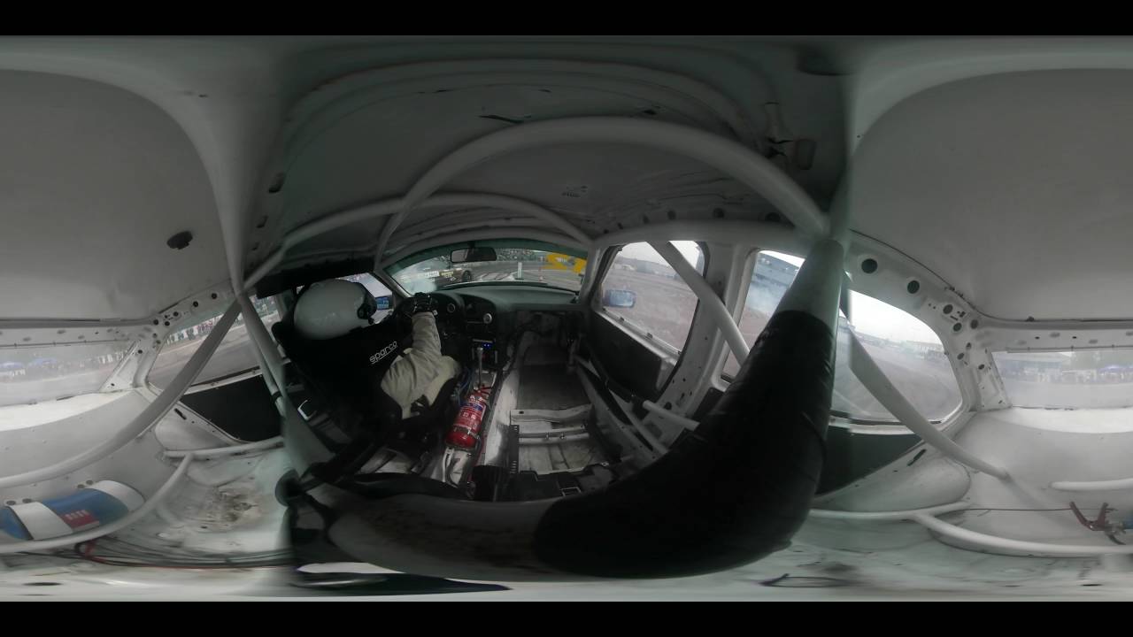 Suurhalli Drift Top16 run Kalmist vs Aus 360 onboard video - Gear360