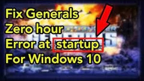 How to Fix C&C General Zero Hour problems in 5 minutes (technical difficulty error) | Zerohour fix