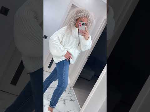 Стильний об'ємний жіночий жакет "Глорія" на блискавці (Onesize XS-XL), Молоко, видео 1