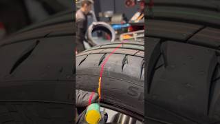 How to balance a tire in a perfect way #howto #carlovers #tireshop #carcare #didyouknow