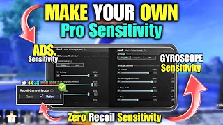 🤯 How To Make Your Own Zero Recoil Sensitivity In Bgmi | Ads+Gyro Sensitivity Explain