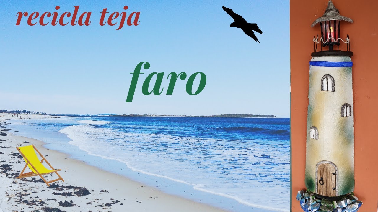 #Como hacer FARO DE MAR🤔🚢 a partir de una TEJA👍😲😍
