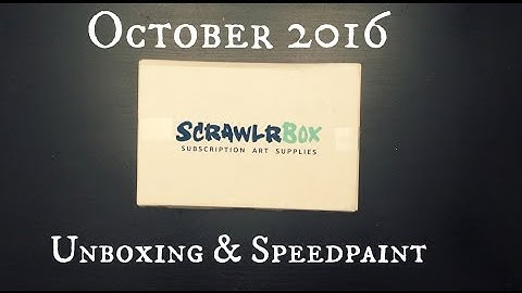 Scrawlrbox September 2016 || Unboxing & Speedpaint