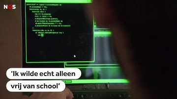 CYBERCRIMINALITEIT: Hacker Erik gaf de school vrij en kreeg als straf een stage bij een IT bedri