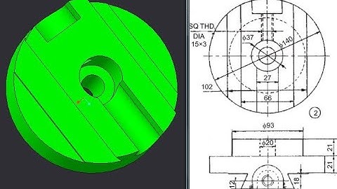 Shaper machine part , Back plate 2D to 3D conversion in Creo parametric