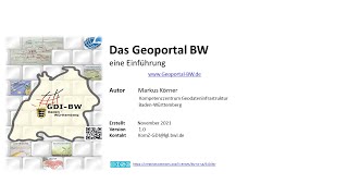Allgemeiner Einsteig in Geoportal-BW
