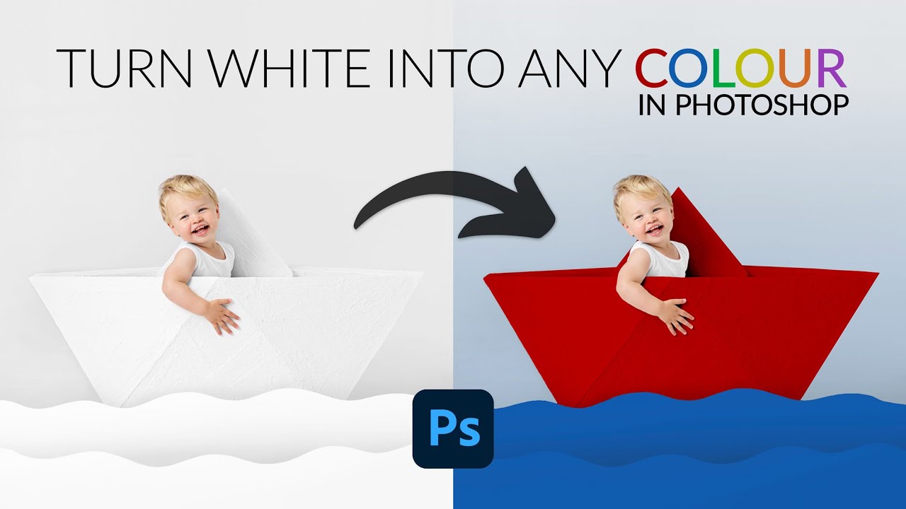 Turn White Into Any Colour with Photoshop - Kelly Brown