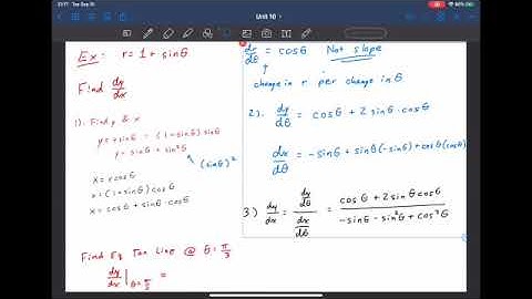 10.3 Part 4 - Tangent Lines to Polar Curves