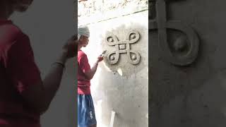 Gogla Wall Plaster Design 🙏🏻#song#shorts#construction#easy