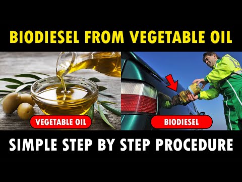 Production of BIODIESEL from VEGETABLE OIL | How to make Biodiesel from used Cooking oil at Home