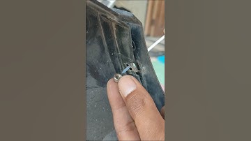 Ingenious Way to Repair a Plastic Bumper with Zip tie!