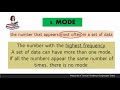 Mean median  mode ungrouped data