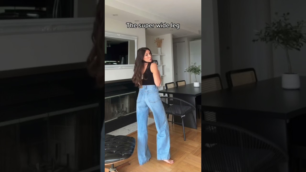 Trying on madewell jeans