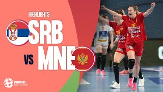 Serbia vs Montenegro | HIGHLIGHTS | Round 3 | Women's EHF EURO 2024 Qualifiers
