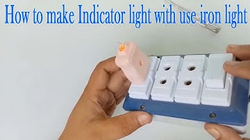 How to make Ac 220v LED Light Indicator with use Electric iron light