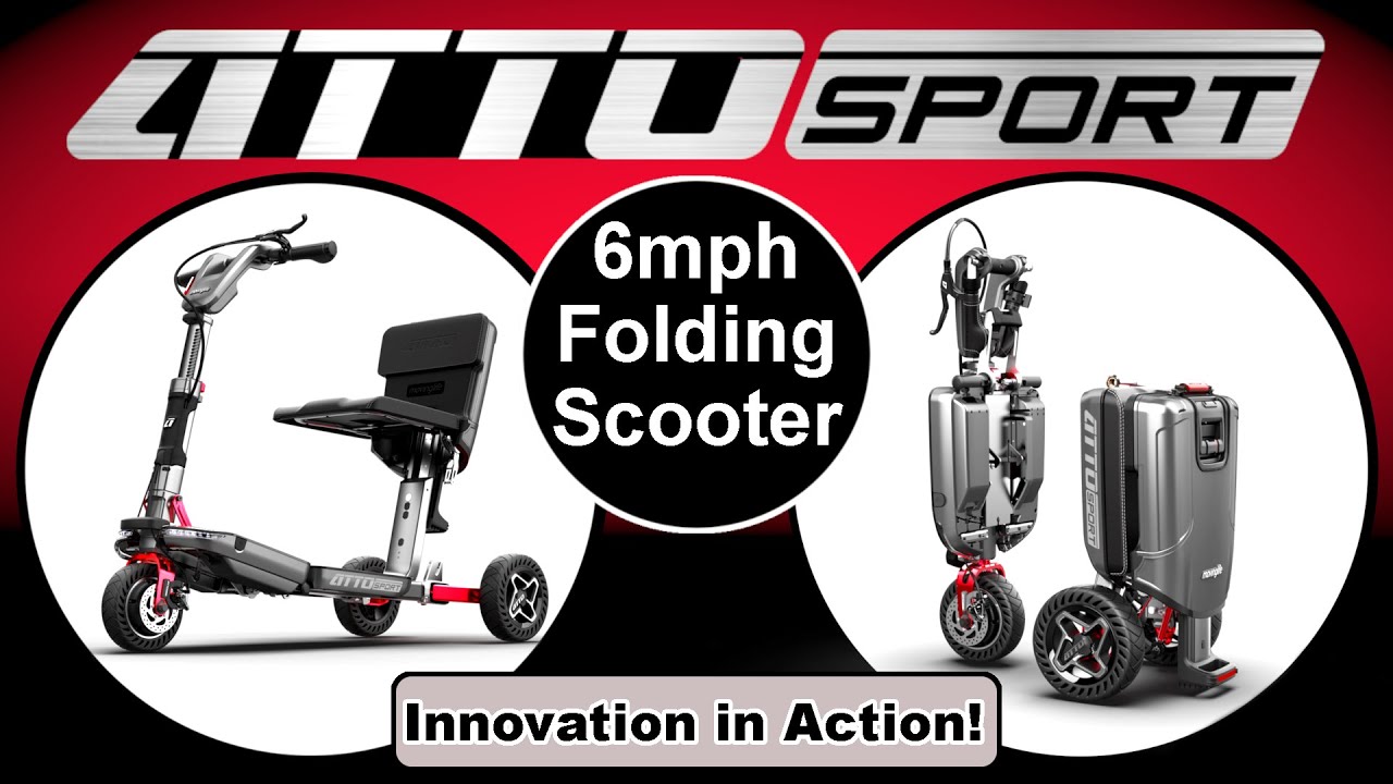 Atto Sport a 6mph Folding Suitcase Scooter - Brand new to the market, let's have a look!