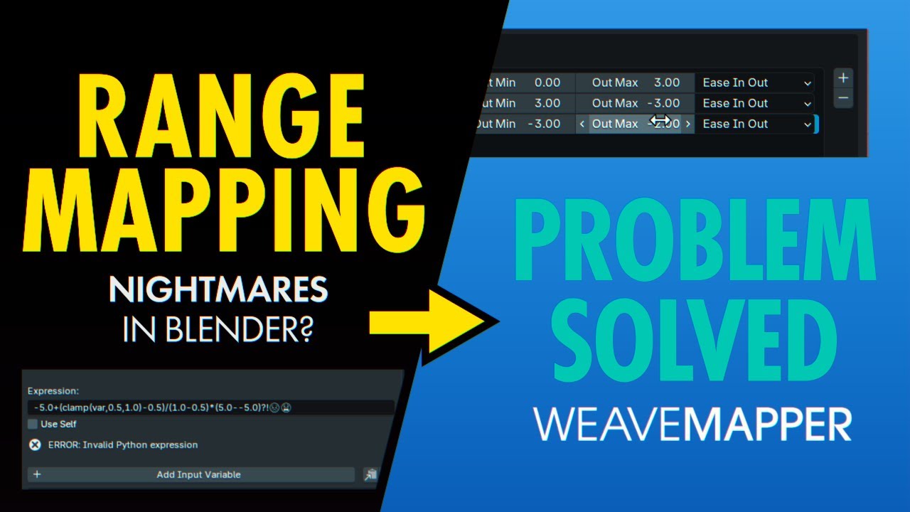 Blender Drivers Made Easy: Use Range Mapping & Sequencing with WeaveMapper Pro