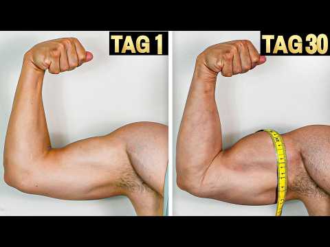 30 Tage JEDEN Tag Arme trainieren - Das passiert wirklich! (Krasse Ergebnisse!!)