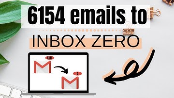 How I achieved inbox zero (it was at 6154 emails 1.5 hours ago) | how to declutter your email inbox