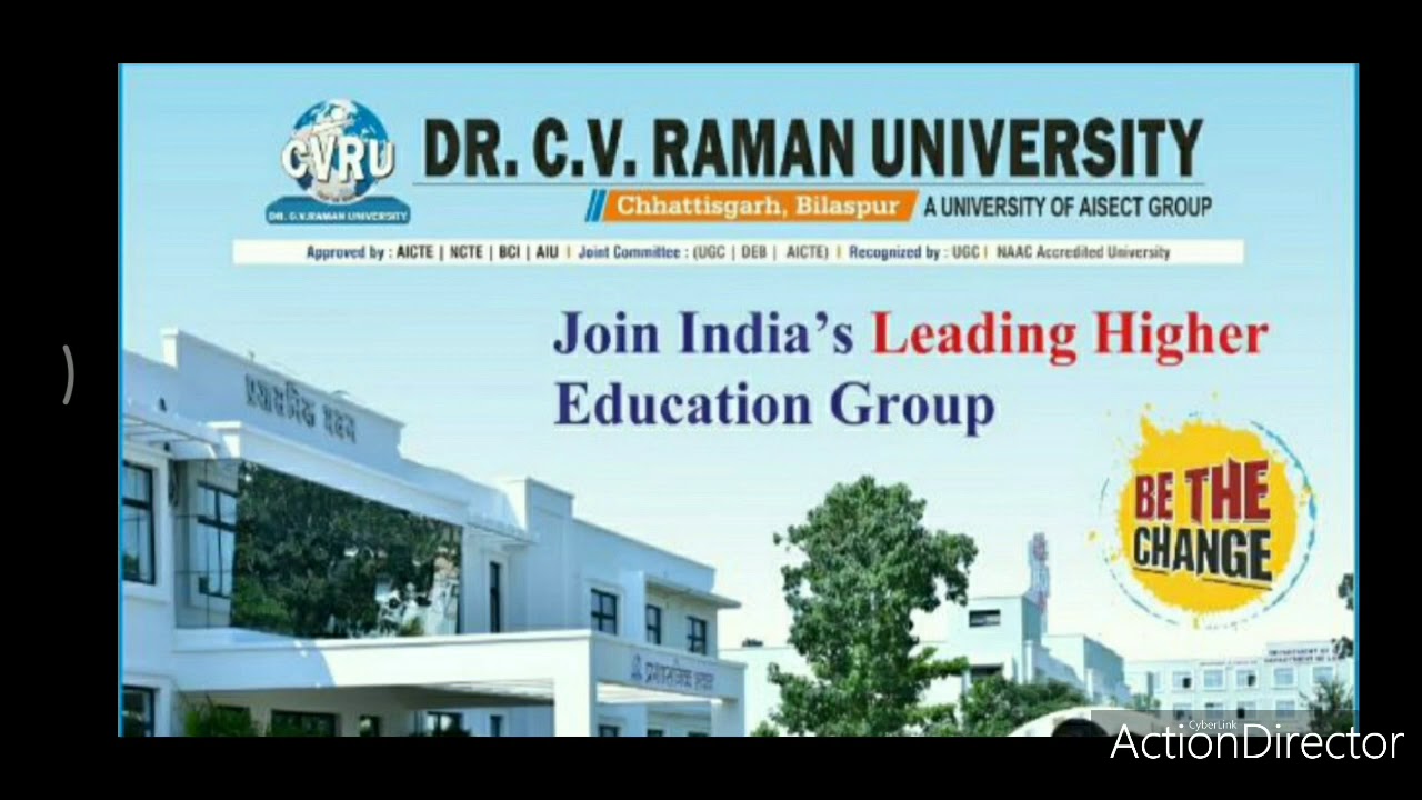 B.LISc and M.LISc admission @ Dr. C. V. Raman University, Bilaspur ...