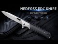 NedFoss D2 Pocket Knife ELF PRINCE - High-quality with fantastic titanium finish! Superb value!